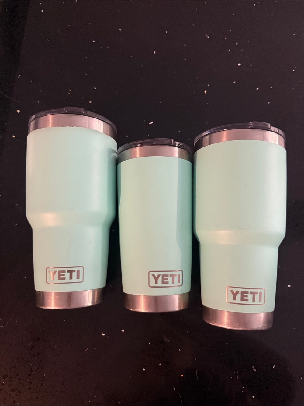 YETI Mint Green Stainless Tumblers Trio - Picture 9 of 9